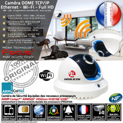 Enregistrement Nocturne Vidéo Réseau Dôme Wi-Fi Panoramique HA-8501 Vision Internet via Caméra SD à Carte Smartphone IP Distance Application
