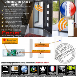 Vibrations Détecteur Chocs Détection Domotique 868 Réseau Avertisseur MD-2018R FOCUS Connectée MHz Meian Alarme Sonde Centrale 868MHz