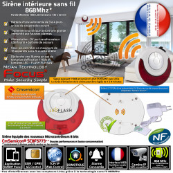 868 Connectée Alarme GSM 868MHz LED Centrale MHz Reseau Sécurité 214R Intérieure FLASH MD Sans Connecté FOCUS Meian Fil Système Sirène MD-214R