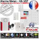 Maison Alarme Connectée HA-VGT Mouvements Surveillance 2 Logement Abonnement GSM pièces Contrôle RFID Sirène Détection Accès Sans Connecté