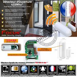 Alarme MC-211R Capteur Bureaux Cabinets Détecteur FOCUS Avertissement Magnétique Connectée Sans Fil Ouverture Garage Centrale Périmétrique 433MHz