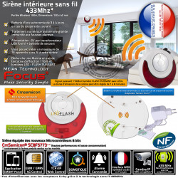 Alerte Restaurant Connectée FLASH 433MHz Surveillance Sans Fil Protection MD-214 Sirène Maison Capteur Ethernet Commercial Local