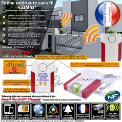 FLASH Extérieure Alerte LED Cabinets Maison Avertisseur Connectée Puissante Garage Surveillance 433MHz Sirène Détecteur 4G IP MD-334R Bureaux