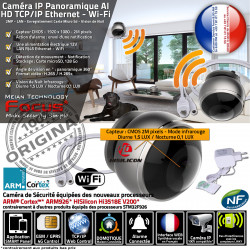 Vision à via Internet Wi-Fi Smartphone Application Distance Nuit HA-8304 Infrarouge Panoramique Surveillance Caméra