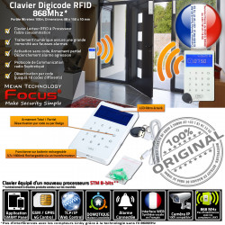 fil Clavier Badge GSM Bureaux FOCUS Cabinets Digicode sans Alarme ORIGINAL Centrale Meian Garage RFID Lecteur Avertissement Tactile