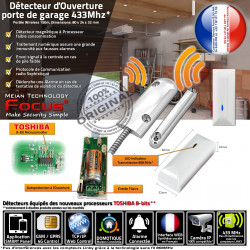 Grange Garage Sectionnelle Dépôt Magnétique 433MHz Réseau Avertissement Basculante FOCUS Centrale Porte Alarme Capteur Ethernet Commerce Connectée
