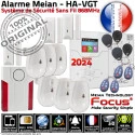 Maison E PACK FOCUS ST-VGT Infrarouge Cave à Portes Meian Protection étage Centrale Présence Télécommande Capteur Alarme Connectée Fenêtres Grange