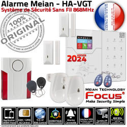 Grange Système Capteur Connectée Mouvement Détecteur Sirène Alarme GSM Maison Sécurité Magnétique ST-VGT Ouverture 868MHz Connecté Intégrée