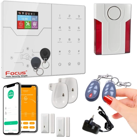 F2 Système Connecté HA-VGT Alarme Protection Infrarouge SmartPhone Appartement Fenêtres Sécurité Capteur Télécommande Présence