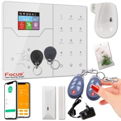 Alarme Logement Détection Pièce Surveillance Chambre FOCUS Focus ST-VGT Sirène Mouvements RFID PACK Interne Contrôle GSM Salons ORIGINAL Connecté