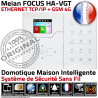 Alarme Connectée ST VGT TCP-GSM Ethernet Application Domotique Téléphonique Centrale SIM Entreprise Transmetteur Boutique FOCUS Entrepôt ST-VGT