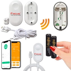 Restaurant Commercial Capteur Eau 868MHz Maison 230R SmartPhone Connectée Protection Réseau Local Fil MD 868 MD-230R MHz Sans Surveillance Fuite