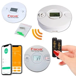 Sécurité Température Fil Sans Connecté Maison Domotique Capteur MD MHz MD-240R Ethernet Feu Sonde Détection Protection 868 SmartPhone 240R Appartement Système