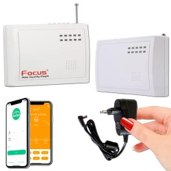 un MHz Alarme Connectivité d-une avec Centrale adaptateur connecté entrée FC-008R Émetteur Démodulateur équipé Système performante 433