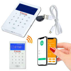 FOCUS Alarme Tactile Meian Fil PB503-R Centrale Sécurité RFID Lecteur Système Connectée Clavier Commerce Local Sans Protection