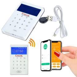 Avertissement Vérandas Fil Protection Bouton Alarme Badge Lecteur SmartPhone Centrale Tactile Connectée Déporté Sans RFID Mezzanine Loggia Clavier PB503-R