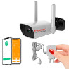 Système Alarme HA-8405 Micro-SD RJ45 Ethernet Meian Protection Caméra Connectée Wi-Fi Intérieure avec IP Smartphone Appartement App